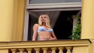 Two dicks for stunning blonde Anastasia Christ's gaping holes