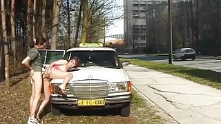 taxi diver fucks teen anal in public