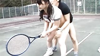Sweet-looking asian chick widens legs and acquires fingered