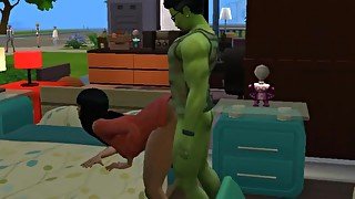 Black Hulk Smash Sims 4